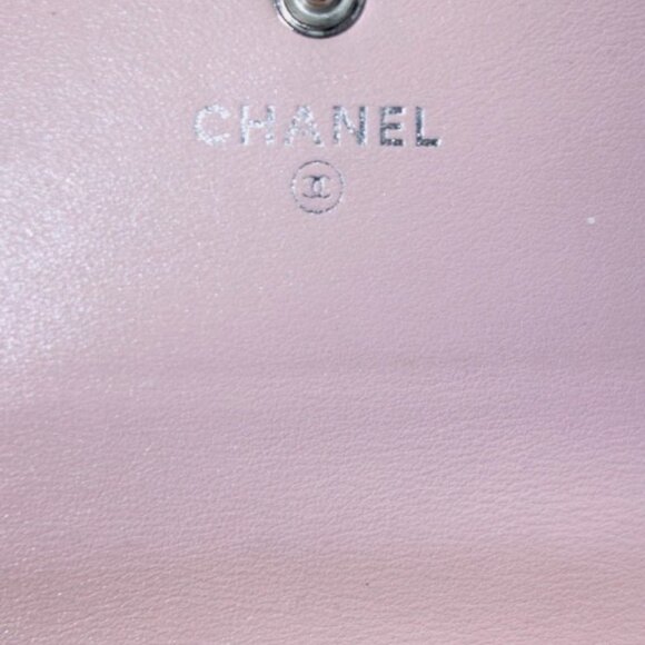 🩷Chanel Womens Light Pink Leather CC Flap Long Wallet🩷 - Picture 8 of 9